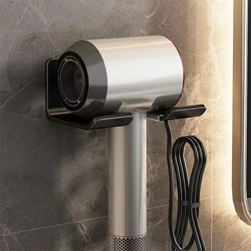 槍灰色吹風機架 浴室置物架 吹風機收納架 吹風機支架MEIDOO