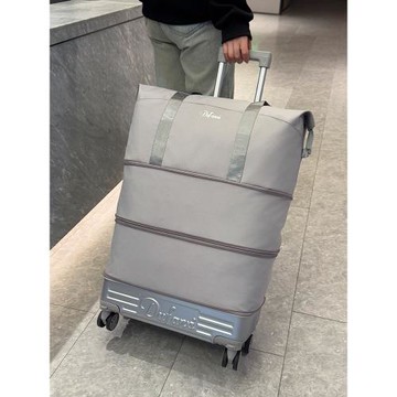 萬向輪背拉兩用旅行包帶拉桿新款行李袋收納包瑜伽待產出差手提包