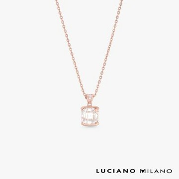 LUCIANO MILANO 方映之光 純銀項鍊(玫瑰金色)