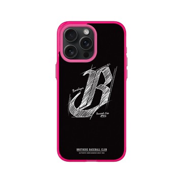 iPhone 15 Pro Max Clear 粉漾桃 - 職棒-中信兄弟 Brothers - 素描LOGO