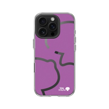 iPhone 16 Pro Clear Case（相機按鈕） 透明 - We TAIWAN : a-We Collection - a-We Mochi (紫)