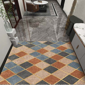 幾何元素菱形進門除塵地墊