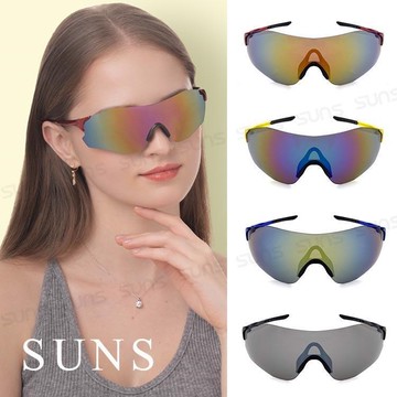【SUNS】MIT流線型防風/騎行/戶外休閒運動眼鏡/墨鏡 抗UV(5052)