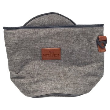 WEYOUNG 牛津布便當袋 保溫收納 大圓桶款  23.5 x 18cm  灰色  1個