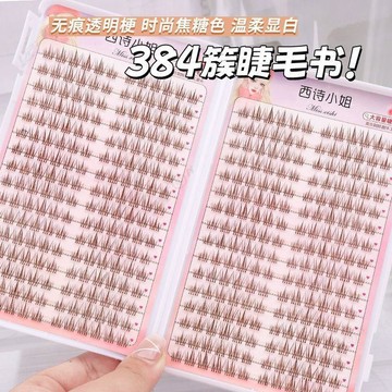 【Upton】太陽花睫毛書大容量單簇懶人三部曲小惡魔焦糖棕色自然眼睫毛仿真美睫