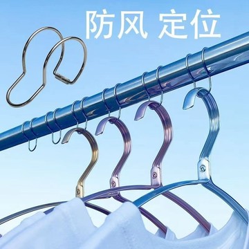 💥臺灣有貨💥免運💥不銹鋼防風扣免拆管室外陽臺晾衣架圓管固定扣防滑防掉落夾勾 UOCC