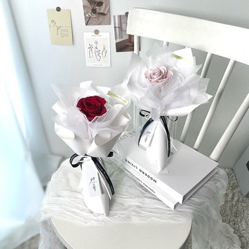 【艸弄Garden Lane Floral】公主風永生玫瑰花束-單朵