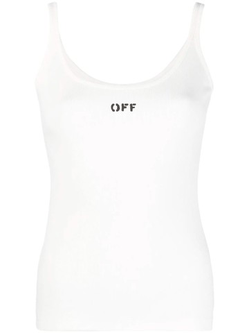 Off White `Off Stamp` Ribbed Tank Top