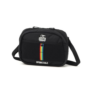 CHUMS Spring Dale Shoulder Bag肩背包(約2L) 黑/彩虹 CH604101K042
