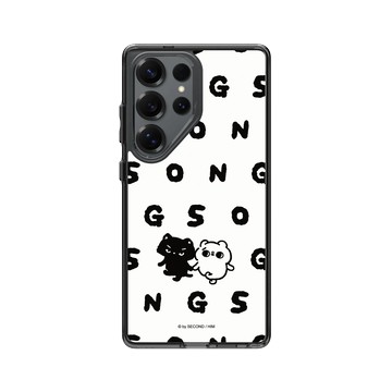 Galaxy S25 Ultra Clear 酷墨灰 - 爽爽貓 Song Song Meow by SECOND - 爽爽貓_好朋友