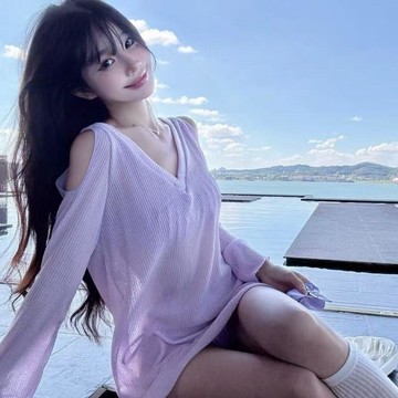 【2026新款】泳衣女針織罩衫長袖露肩純欲比基尼度假分體泳裝三件式❤Upton