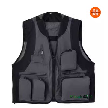 工裝慫火鍋戰術馬甲夏季露營多口袋國潮高街背心坎肩定制印LOGO-Misaki精品