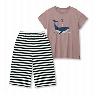 ベルメゾン パジャマ レディース 半袖 薄くて 涼しい 親子 お揃い パジャマ ルームウェアセット クジラ L 通販 Lineポイント最大0 5 Get Lineショッピング