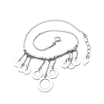 925純銀腳鍊銀飾-古典優雅流蘇設計生日情人節禮物女飾品73ib29【獨家進口】【米蘭精品】