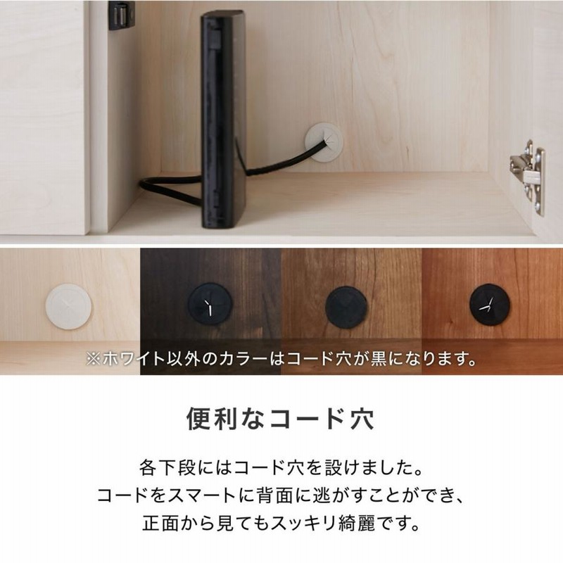 チェスト リビング 収納 棚 キャビネット おしゃれ 収納棚 サイドボード 脚付き 扉付き リビングボード レザー風 スチール脚 ローボード 収納ボックス レザー調 120cm 国産 収納ケース コードリール コード穴