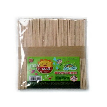 【史代新文具】雷鳥 80102 原木冰棒棍 14x1x0.2cm (約50入/包)