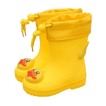 黃色小鴨 萌趣可愛兒童雨鞋 PVC材質 防滑耐磨 防水  M