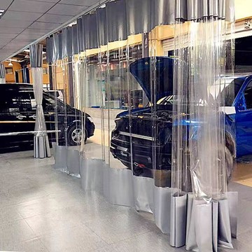 洗車房防水門簾加厚透明洗車店隔斷簾防塵防風保溫空調簾車間定製 透明門簾 空調門簾 冷氣門簾 空調門簾 冷氣簾 空調簾