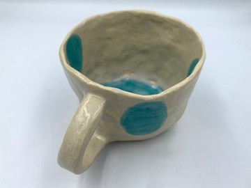 手捏彩繪陶杯