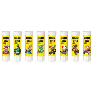 【德國 UHU】瑪利歐 口紅膠 小 8.2g 圖案隨機出貨 24支 /盒 40267609(德國製)