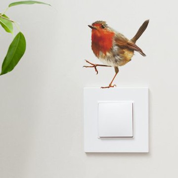 【MR.ZAKKA】創意萬用裝飾貼紙-動物主題 俏皮手繪小鳥 居家布置 DIY可移式壁貼 無痕壁貼 牆貼