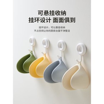 米立風物硅膠加厚隔熱手套廚房家用耐高溫烤箱微波爐烘培防燙手夾