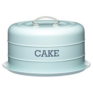 KitchenCraft 復古蛋糕密封盤  藍色  1個