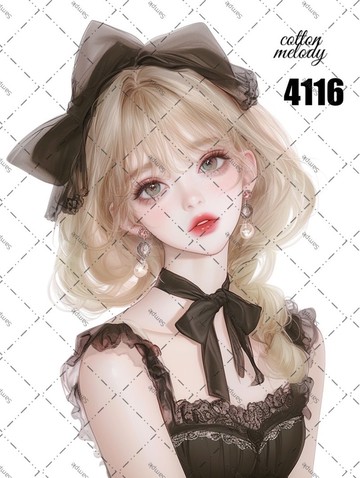 original sticker no.4116 人物貼紙 原創貼紙 原創人物貼紙 裝飾貼紙 cotton melody