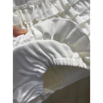 韓國東大門可愛乖乖顯腿長層層蛋糕裙褲木耳花邊蓬蓬花苞短裙褲子