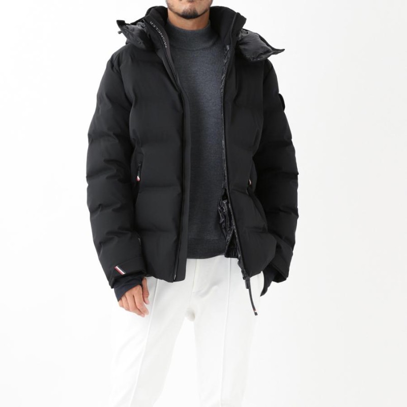 MONCLER グルノーブルブラック ダウンジャケット フード付きサイズ1
