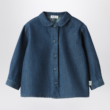 Baby shirt in blue denim