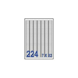 裕德 U8830 電腦列印標籤224格25.4X8.5mm-20張入 / 包【APP滿額下單4%點數(單一帳號最高1000點)】7/31止