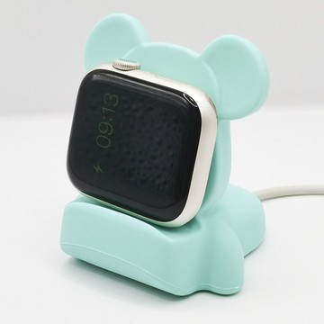 矽膠充電器支架桌面支架支架配件兼容 Apple Watch Series 9 8 7 6 SE 5 4 iWatch 4
