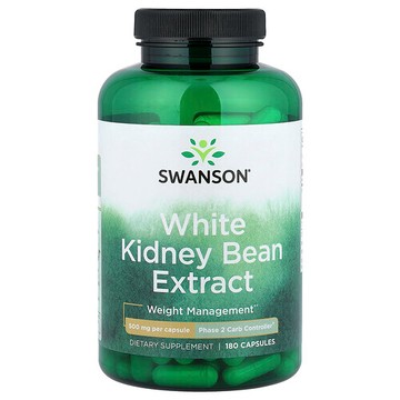 Swanson Vitamins, 白芸豆提取物，180 粒膠囊（每粒膠囊 500 毫克）