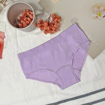 【瑪登瑪朵】低腰寬邊三角無縫褲(薰心紫)