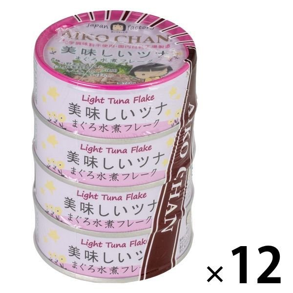 伊藤食品ツナ缶 美味しいツナ水煮フレーク　1セット（48缶：4缶×12パック） 伊藤食品