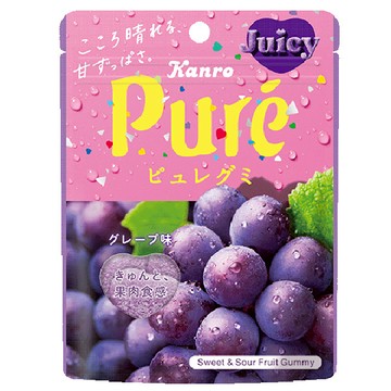 【即期品】日本甘樂鮮果實軟糖56g-葡萄口味(包裝隨機出貨)(效期:2026/4/10)