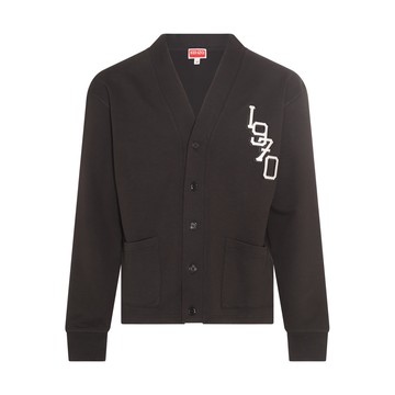 Kenzo - Black Multicolour Cotton-viscose Blend Cardigan