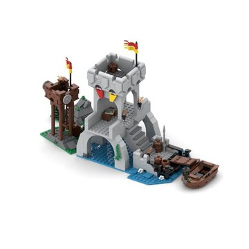 積木佳磚跨境玩具外貿MOC139136大橋建筑小顆粒益智亞馬遜熱賣