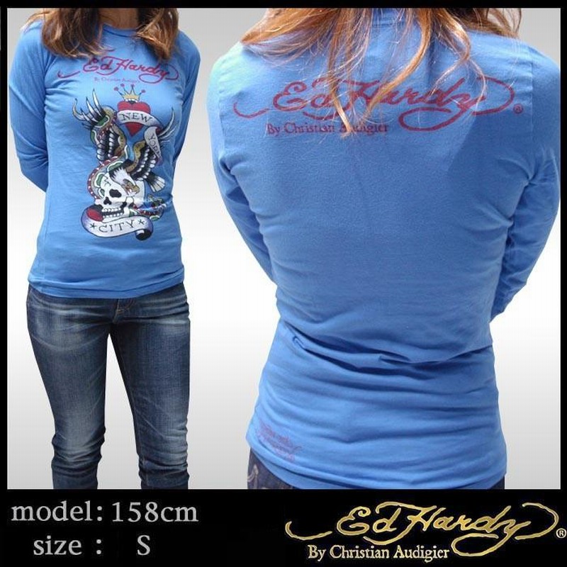 Ed Hardy エドハーディー Tシャツ レディース 長袖 ロンT