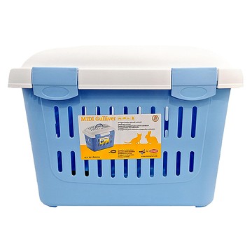 stefanplast 樂透 輕巧運輸籠 附背帶 承重5kg內  45 x 33 x 33cm  藍色  1個