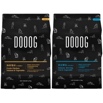 DOOOG 低敏無榖貓糧【海陸雙拼/鮮魚饗宴】2.27kg 全年齡貓適用(貓主食/貓乾糧/貓飼料)