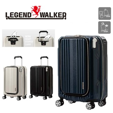 日本 LEGEND WALKER 6211-49-20吋 PC拉鍊煞車行李箱