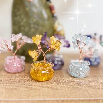 招財/貴人/開運 迷你水晶樹