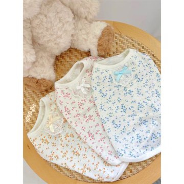 YCANCAN﹠DUBU 新款純棉舒適親膚家居服碎花小背心馬爾濟斯i西施