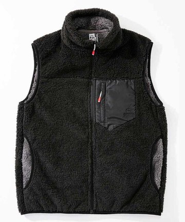 【毒】CHUMS Bonding Fleece 刷毛保暖背心 黑色 男款【領券折222｜Cube卡+APP下單最高10%回饋】