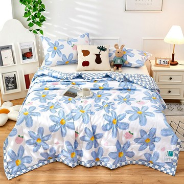 純棉全棉小清新學生宿舍夏涼被空調被芯幼兒園被子禮品被床上用品