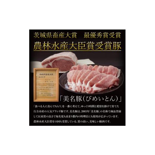 ふるさと納税 茨城県 行方市 J-8 2kgスライスセットA（美明豚バラ1200g×常陸牛もも800g）