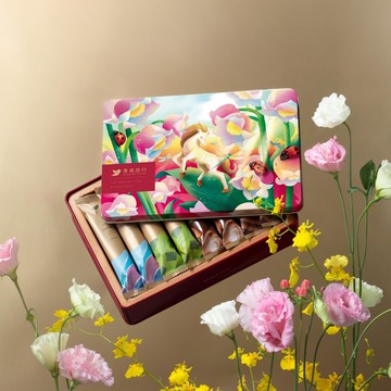 2026 春節-春光躍影綜合蛋捲禮盒 B 16 入(附提袋)