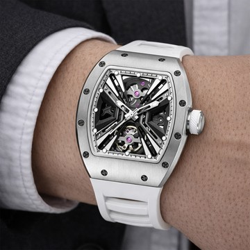 【BENTLEY 賓利】THE INTERSTELLAR 星際系列 BL-31 酒桶 機械 雙面鏤空 夜光 手錶